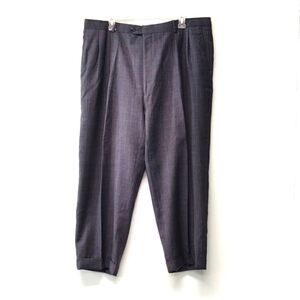 Vintage Gerald Austin men's pants10 0% wool  high rise dark grey Size: 41